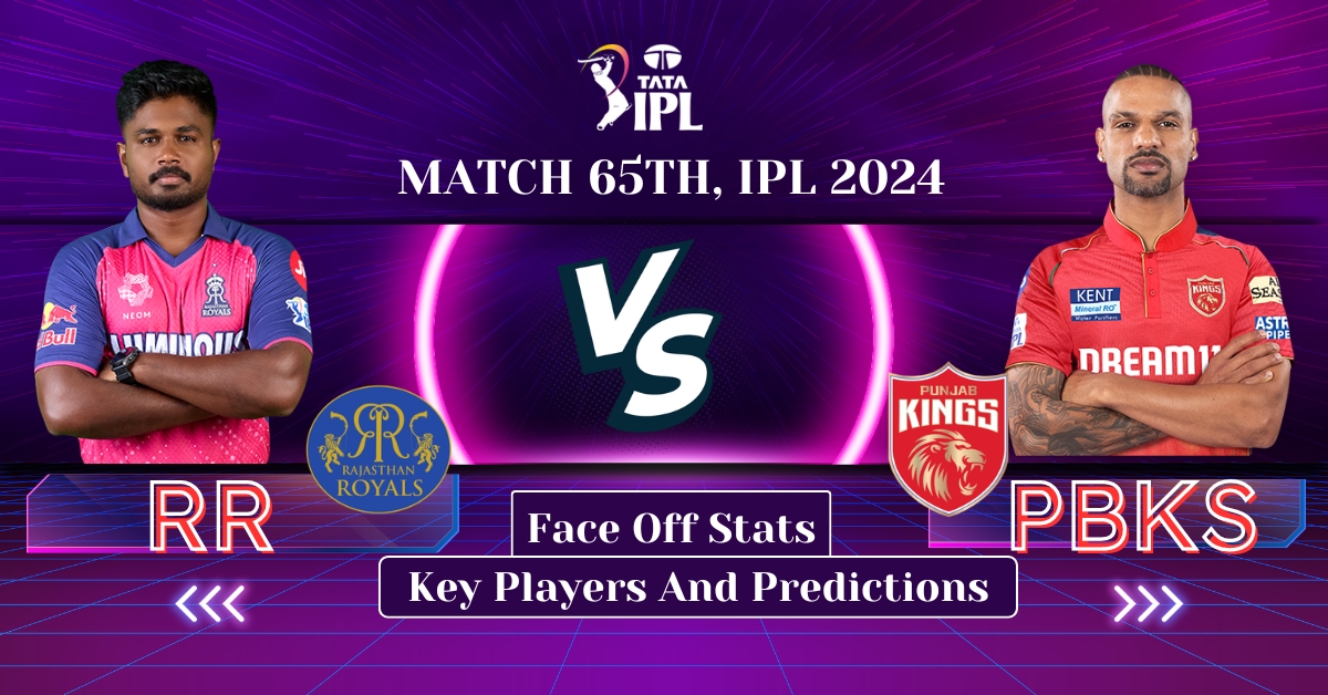RR vs PBKS Match 65th, IPL 2024: Face Off Stats, Key Players And Predictions